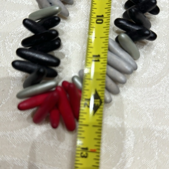decouture black, red & white tic tac fair trade necklace - Picture 5 of 6
